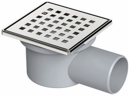 10X10 LEGAL PASLANMAZ ÇERÇEVE VE IZGARALI PLASTİK GÖVDELİ SABİT ÇIKIŞLI SÜZGEÇ
