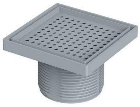 15x15 PLASTİK ÇERÇEVE VE PLASTİK GÖVDELİ SERAMİK MERMER UYUMLU YÜKSEKLİK AYARLI ÜST GÖVDE SÜZGEÇ