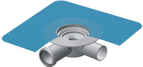 180 MM DÖRT ÇIKIŞLI TEKSTİL MEMBRANLI ALT TAS