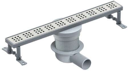 PERA LINE Y360° PLASTİK ÇERÇEVELİ PASLANMAZ IZGARALI YÜKSEKLİK AYARLI DUŞ KANALI