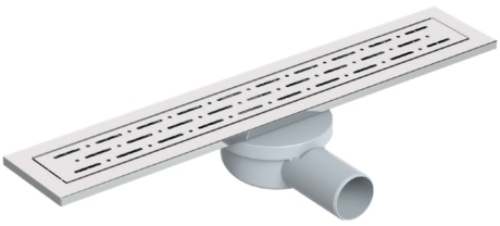 STYLE VEGA LUX KALIN ÇERÇEVELİ PASLANMAZ KASALI SABİT ÇIKIŞLI DUŞ KANALI
