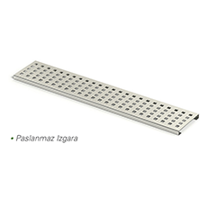 Paslanmaz Kanal Izgarası Kare Desen